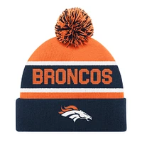 Unisex Starter Navy Denver Broncos Cuffed Knit Hat with Pom