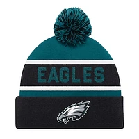 Unisex Starter Black Philadelphia Eagles Cuffed Knit Hat with Pom