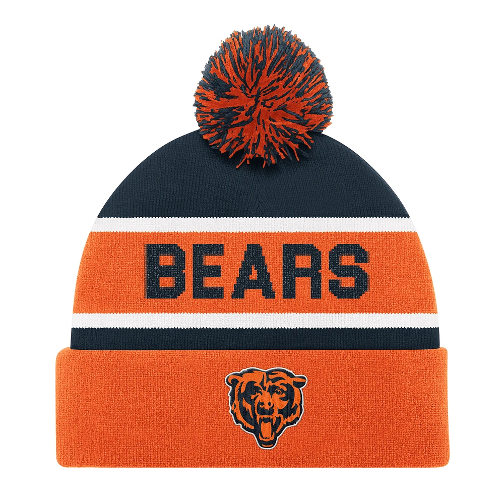 Unisex Starter Orange Chicago Bears Cuffed Knit Hat with Pom