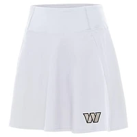 Women's Antigua White Washington Commanders  Brushed Carbon Chip Skort