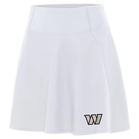 Women's Antigua White Washington Commanders  Brushed Carbon Chip Skort