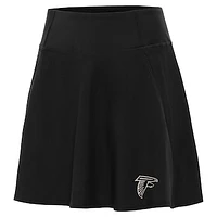 Women's Antigua Black Atlanta Falcons  Brushed Carbon Chip Skort