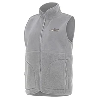 Women's Antigua  Gray New York Jets Nostalgic Full-Zip Vest