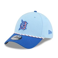 Men's New Era Light Blue/Blue Detroit Tigers 2025 Fourth of July 39THIRTY Flex Hat