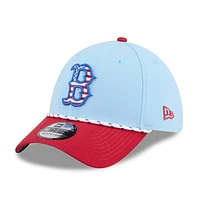 Men's New Era Light Blue/Red Boston Red Sox 2025 Fourth of July 39THIRTY Flex Hat