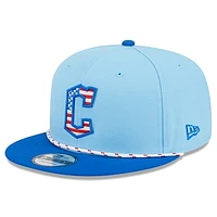 Men's New Era Light Blue/Blue Cleveland Guardians 2025 Fourth of July 9FIFTY Snapback Hat