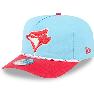 Men's New Era Light Blue/Red Toronto Blue Jays 2025 Canada Day Golfer Snapback Hat