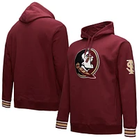 Men's Mitchell & Ness Garnet Florida State Seminoles Chainstich Fleece Pullover Hoodie