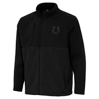 Men's Antigua  Black Indianapolis Colts Daily Fused Full-Zip Jacket