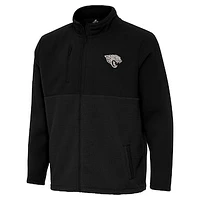 Men's Antigua  Black Jacksonville Jaguars Daily Fused Full-Zip Jacket