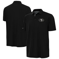 Men's Antigua Black San Francisco 49ers Era Polo