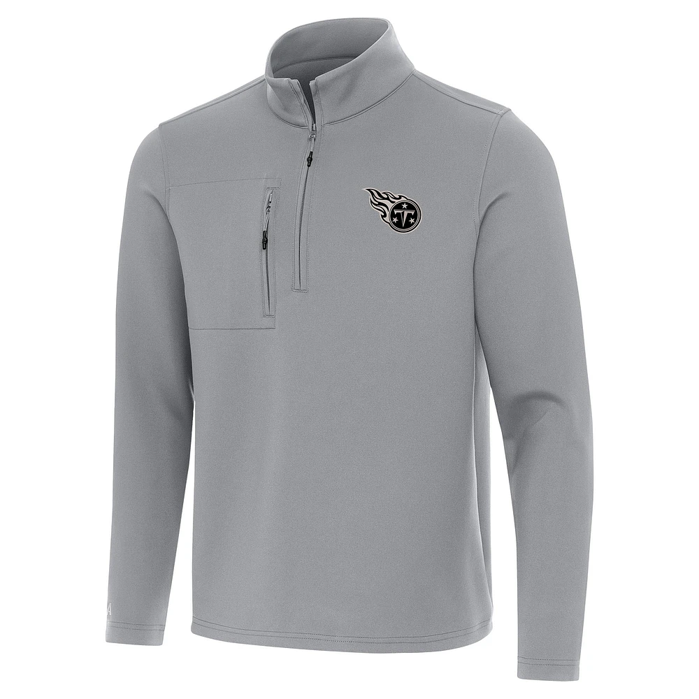 Men's Antigua Tennessee Titans Insider Quarter-Zip Jacket
