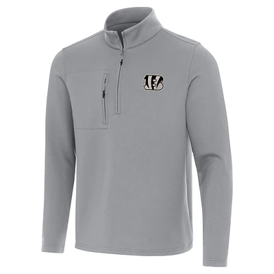 Men's Antigua Cincinnati Bengals Insider Quarter-Zip Jacket
