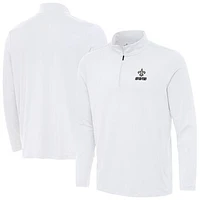 Men's Antigua New Orleans Saints Reprocess Quarter-Zip Top