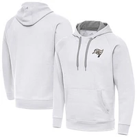 Men's Antigua Tampa Bay Buccaneers Brushed Carbon Victory Pullover Hoodie