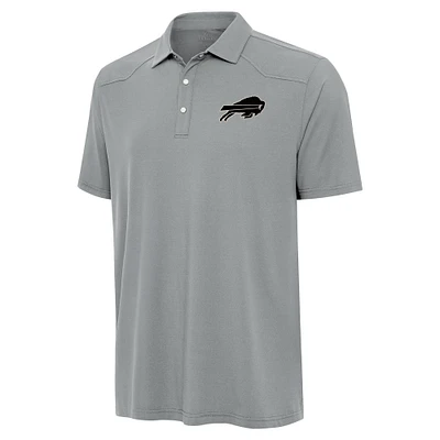 Men's Antigua  Gray Buffalo Bills Western Polo