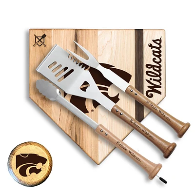 Baseball BBQ Kansas State Wildcats 12" Silver Slugger Combo Set