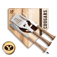 Baseball BBQ BYU Cougars 12" Silver Slugger Combo Set