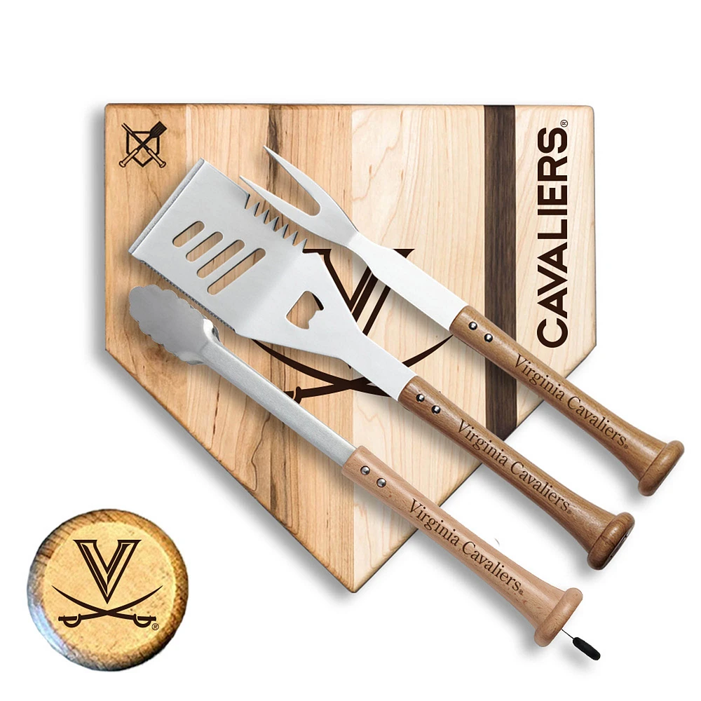 Baseball BBQ Virginia Cavaliers 12" Silver Slugger Combo Set