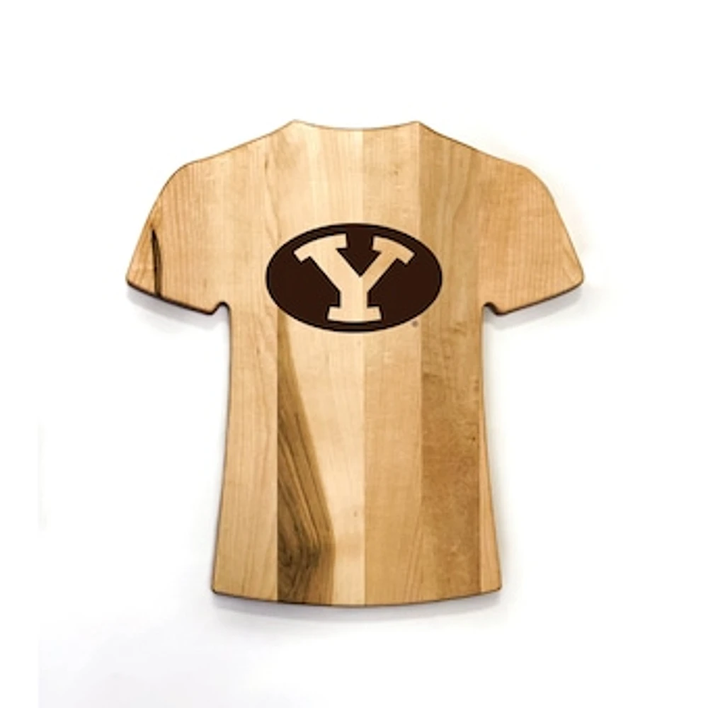 Baseball BBQ  BYU Cougars Wood Jersey Cutting Board
