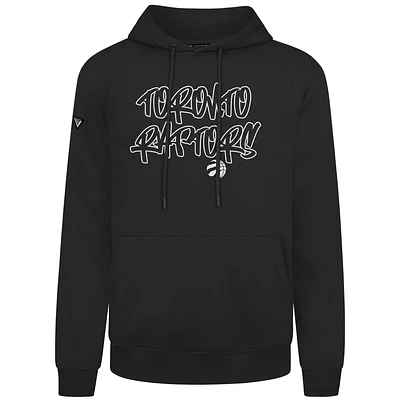 Men's Levelwear  Black Toronto Raptors Podium Tagged Pullover Hoodie