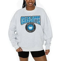 Women's Gameday Couture  Ash Charlotte FC Pitch Pride Pullover Sweatshirt