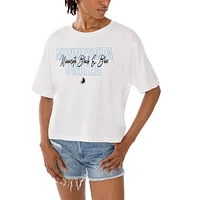 Women's Gameday Couture  White Minnesota United FC Keep Playing Cropped T-Shirt