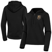 Women's Antigua Vegas Golden Knights Contemporary Quarter-Zip Hoodie