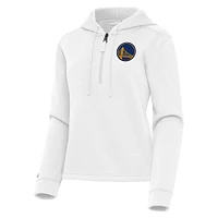 Women's Antigua Golden State Warriors Contemporary Quarter-Zip Hoodie