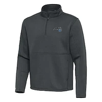 Men's Antigua Pewter Orlando Magic  Twist Quarter-Zip Pullover Top