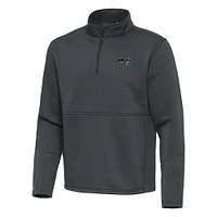 Men's Antigua Pewter Orlando Magic  Twist Quarter-Zip Pullover Top