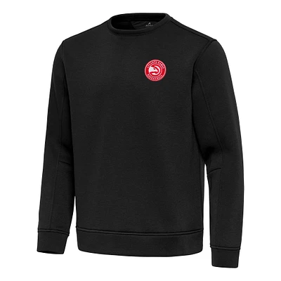 Men's Antigua  Black Atlanta Hawks Relevant Pullover Sweatshirt