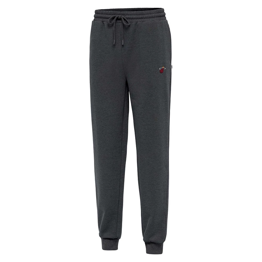 Men's Antigua Heather Charcoal Miami Heat Idol Jogger Pants