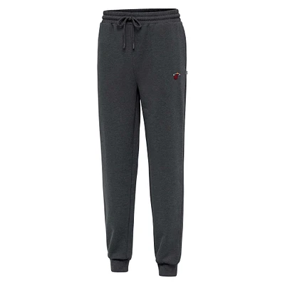 Men's Antigua Heather Charcoal Miami Heat  Idol Jogger Pants