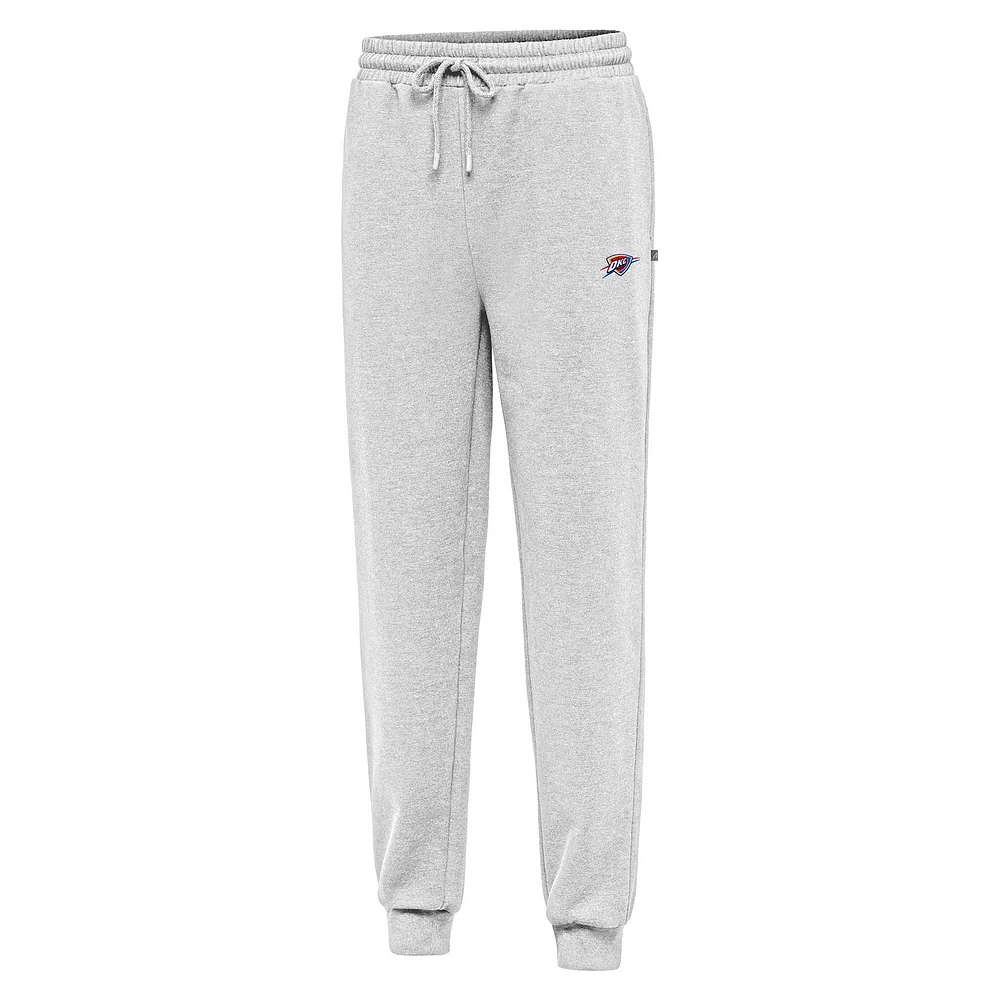 Men's Antigua Heather Gray Oklahoma City Thunder Idol Jogger Pants