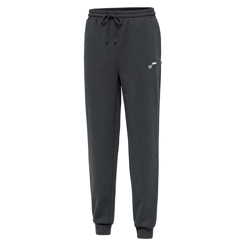 Men's Antigua Heather Charcoal Utah Jazz Idol Jogger Pants