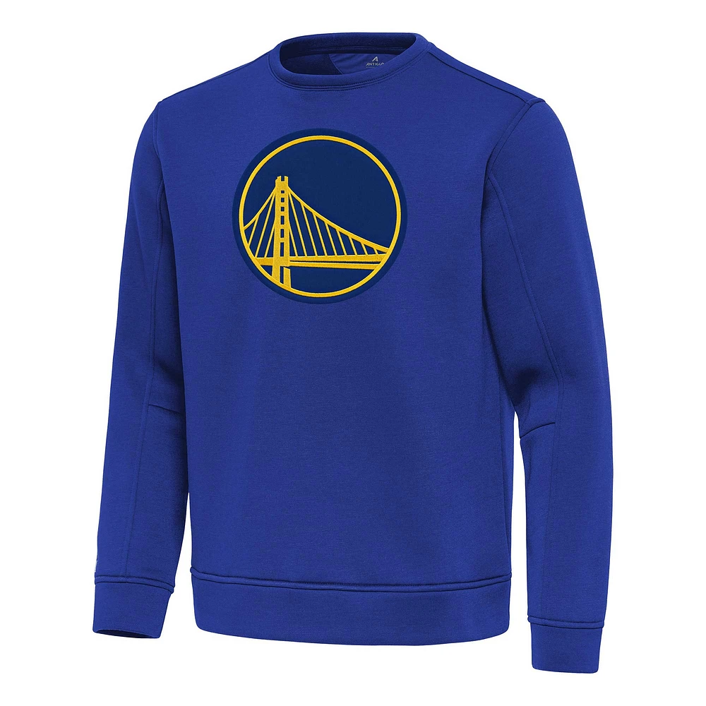 Men's Antigua  Royal Golden State Warriors Relevant Pullover Sweatshirt