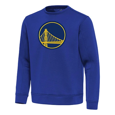 Men's Antigua  Royal Golden State Warriors Relevant Pullover Sweatshirt
