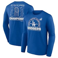 Men's Fanatics Royal Los Angeles Dodgers 2024 World Series Champions  Signature Roster Long Sleeve T-Shirt