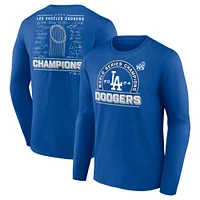 Men's Fanatics Royal Los Angeles Dodgers 2024 World Series Champions  Signature Roster Long Sleeve T-Shirt