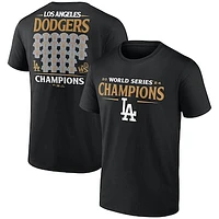 Men's Fanatics Black Los Angeles Dodgers 2024 World Series Champions  Jersey Roster T-Shirt