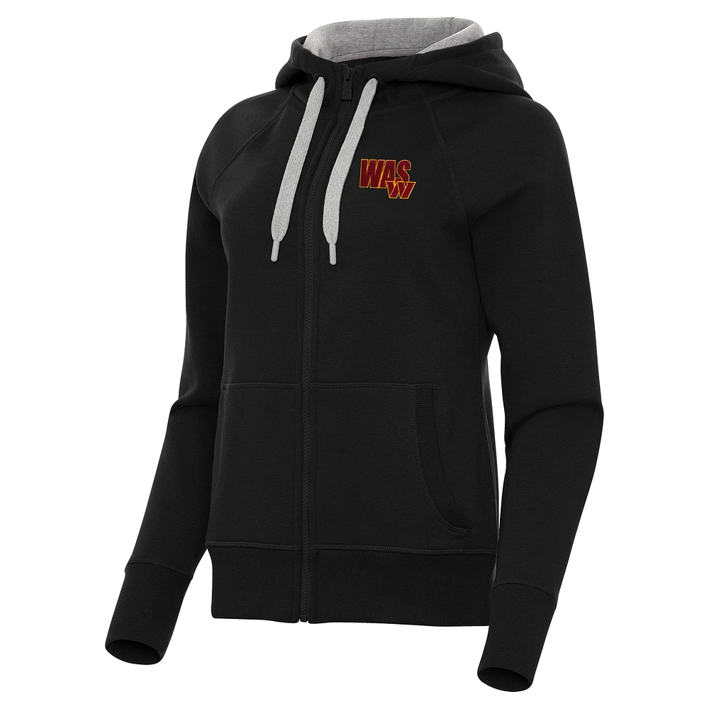 Women's Antigua Washington Commanders Victory Full-Zip Hoodie