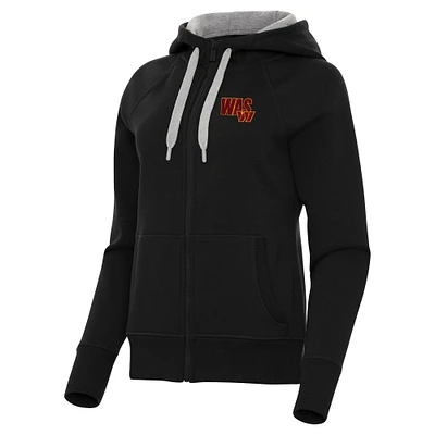 Women's Antigua Washington Commanders Victory Full-Zip Hoodie