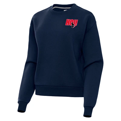 Women's  Antigua Navy Houston Texans Victory Pullover Sweatshirt