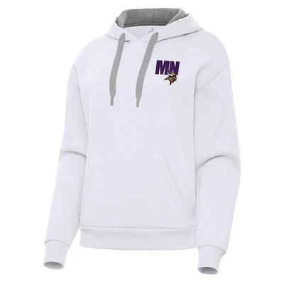 Women's Antigua Minnesota Vikings Victory Pullover Hoodie