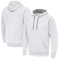 Men's Antigua White Tampa Bay Buccaneers Victory Pullover Hoodie