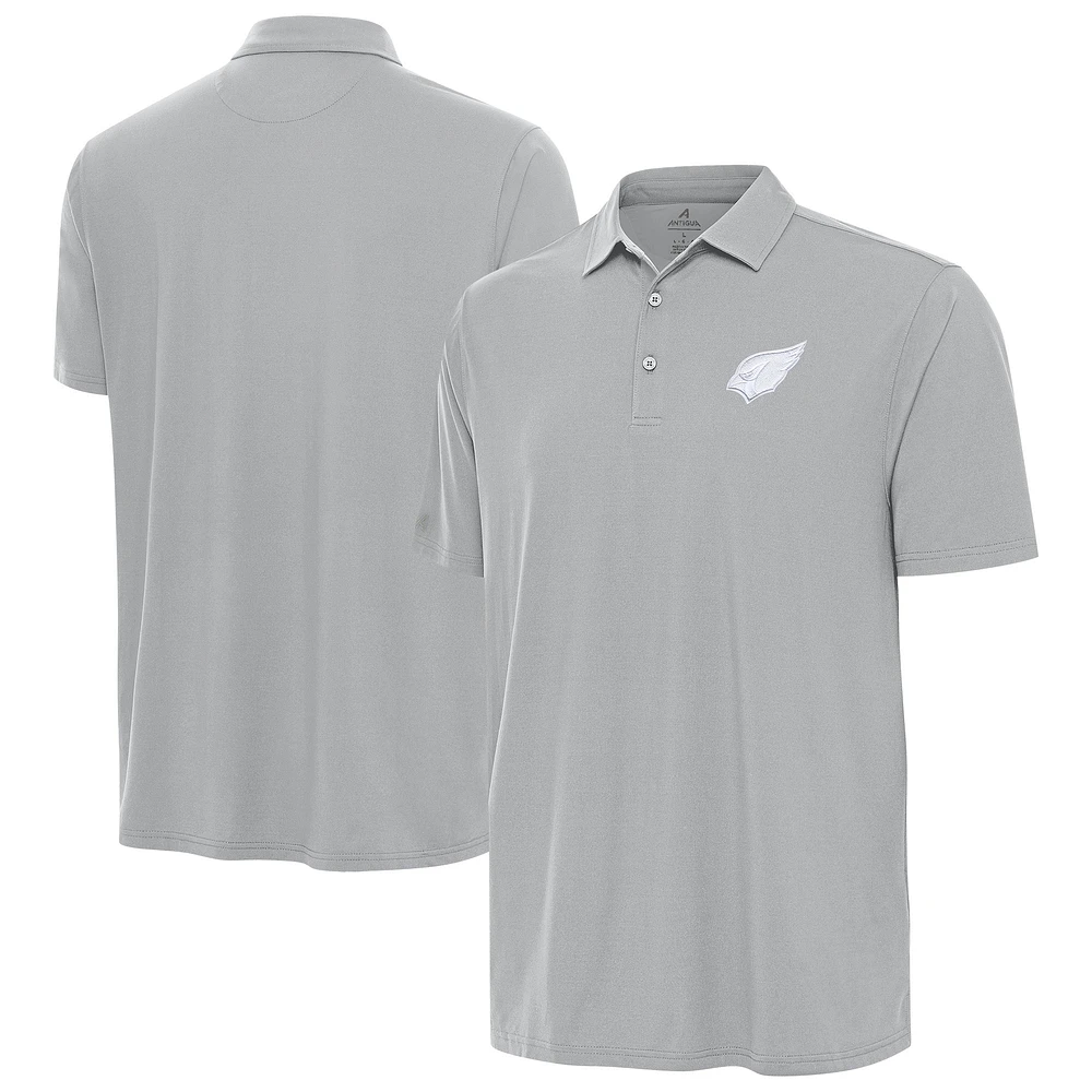 Men's Antigua Gray Arizona Cardinals Era Polo