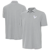Men's Antigua Gray Houston Texans Era Polo