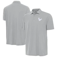 Men's Antigua Gray Houston Texans Era Polo