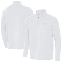 Men's Antigua Tampa Bay Buccaneers Intent Quarter-Zip Jacket